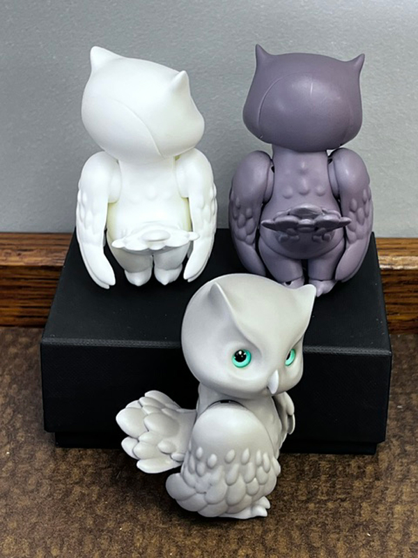 pipos big4chi owl resin rose