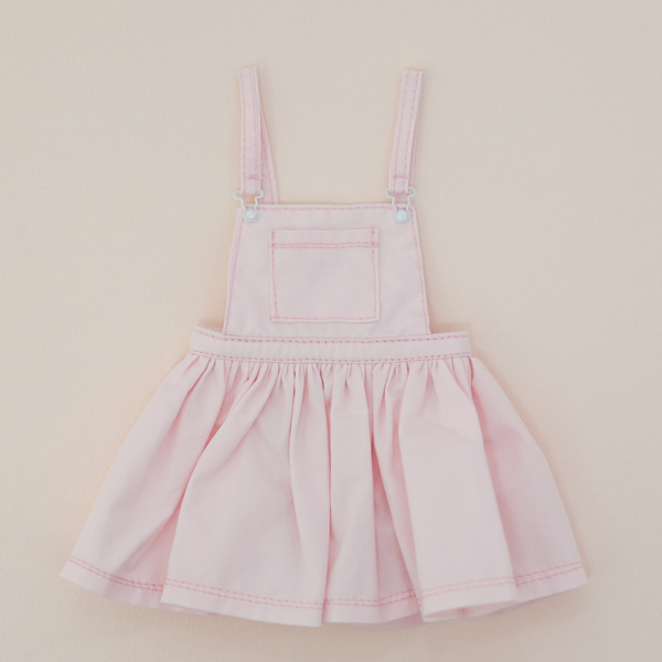 chicabi msd overall skirt pink