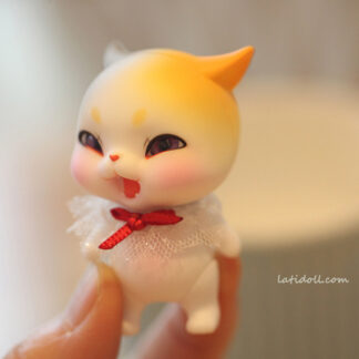 lati orange pet angry new calico cat